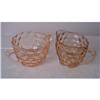Image 1 : Fostoria Pink Depression Glass Cream & Sugar  #1124057