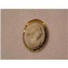 Image 1 : BEZEL SET SHELL CAMEO PIN #1124216