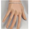 Image 3 : 3.50 CTW Natural Diamond Bracelet In 18K Solid White Gold