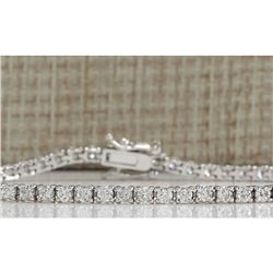 2.55 CTW Natural Diamond Bracelet In 14k Solid White Gold