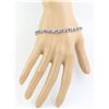 Image 4 : 13.45 CTW Tanzanite 14K Yellow Gold Diamond Bracelet