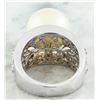 Image 4 : 0.60 CTW Pearl 18K White Gold Diamond Ring