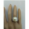Image 5 : 0.60 CTW Pearl 18K White Gold Diamond Ring