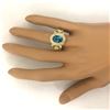 Image 6 : 7.82 CTW Natural Zircon 14K Solid Yellow Gold Diamond Ring