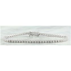 3.55 CTW Diamond 18K White Gold Bracelet