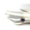 Image 4 : 11.23 CTW Natural Blue Tanzanite And Diamond Ring In 18K Rose Gold