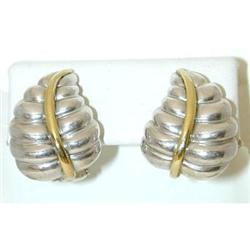 3620 Silver /18k Gold Earrings