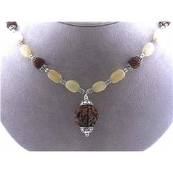 5019 Aventurine, Colored Gem and Silver Necklace