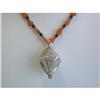 Image 1 : 5049 Carnelian, Onyx and Silver Necklace