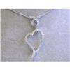 Image 1 : 5213 18k White Gold Necklace with Heart Pendant
