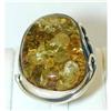 Image 1 : 5241 Silver Amber Ring