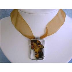 5253 Silver and Colored Gem Necklace