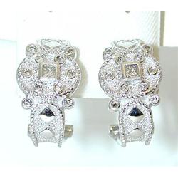 4026 14KW Gold Diamond Earrings