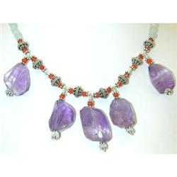 882 Silver Amethyst Necklace
