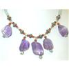 Image 1 : 882 Silver Amethyst Necklace