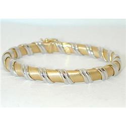 5521 14K TT Gold Bangle