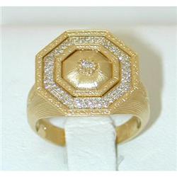 093  BUCCELLATI 18K Gold Diamond Ring
