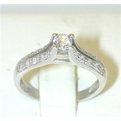 5041 18KW Gold Ring w/ Diamonds