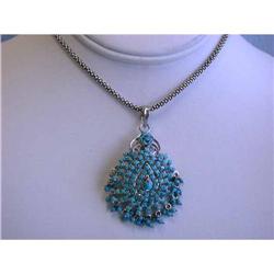 7200 Silver and Turquoise Necklace