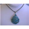 Image 1 : 7200 Silver and Turquoise Necklace