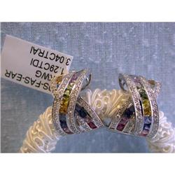7223 E.F.J. 18k Ladies' Fashion Earrings