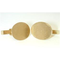 196 TIFFANY & CO. 14K Gold Cufflinks