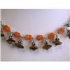 Image 1 : 7263 Silver, Carnelian and Tiger Eyes Necklace