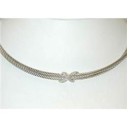 7522 David Yurman Silver Necklace w/ Diamonds