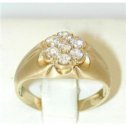 4648 14K Gold White Sapphire Ring
