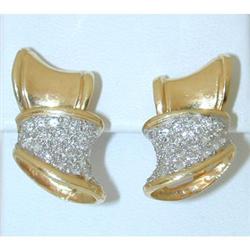 914 14K Gold Diamond Earrings