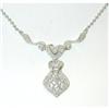 Image 1 : 2552 18KW Gold Necklace w/Diamond