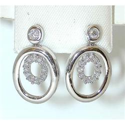 4774 14KW Gold Diamond Earrings