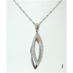 2881 18KW Gold Necklace w/Diamond