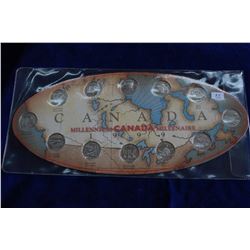 Canada Twenty-five Cent Coins (12)