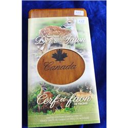 Canada Five Dollar Coin (1) - No GST & (2) $1 Deer & Fawn Stamps