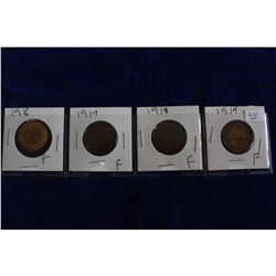 Canada One Cent Coins (4)