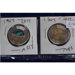 Canada Two Dollar Coins (2)