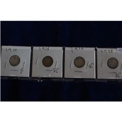 Canada Five Cent Coins (4)