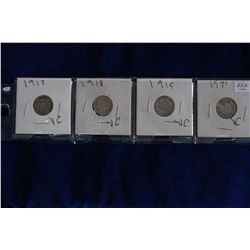 Canada Five Cent Coins (4)