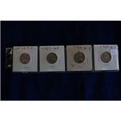 U.S.A. Five Cent Coins (4)
