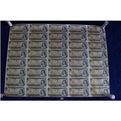 Canada One Dollar Bills (40)