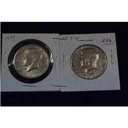 U.S.A. Fifty Cent Coins (2)