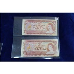 Canada Two Dollar Bills (2)