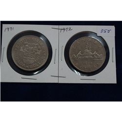 Canada One Dollar Coins (2)