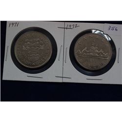 Canada One Dollar Coins (2)