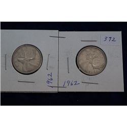 Canada Twenty-five Cent Coins (2)