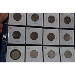 Canada Twenty-five Cent Coins (12)