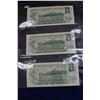 Image 2 : Canada One Dollar Bills (3)