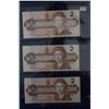 Image 1 : Canada Two Dollar Bills (3)