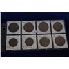 Image 1 : Great Britain One Penny Coins (8)